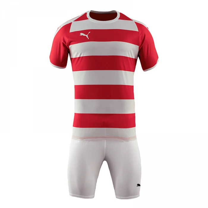 Puma - Liga Jersey Hooped Bianco / Rosso MC